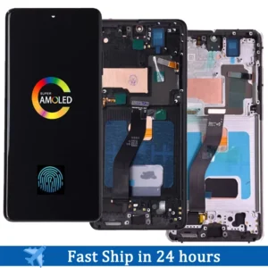 6.8''S21 Ultra AMOLED Screen for Samsung Galaxy S21 Ultra 5G G998B G998B/DS Lcd Display Touch Screen with Fingerprint with Frame