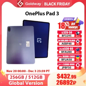 Global Version OnePlus Pad 3 Snapdragon 8 Elite 13.2" 3.4K 144Hz Display 13MP Camera 12140mAh Battery Android Wifi Tablet
