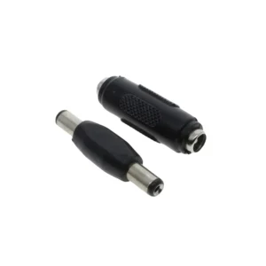 1pcs 5.5mm*2.1mm Male To Male DC Power Plug Jack and Female To Female Socket Connector For CCTV Camcer Panel Mounting Adaptor