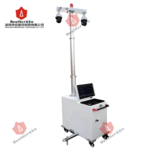 Outdoor Construction Site Mobile Sentry Security Surveillance Trailer Solar Battery Power CCTV Camera Tower