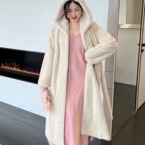 AYUNSUE Natural Velvet Mink Fur Coat for Woman Luxury Winter Fur Jacket for Woman Clothes High Quality Outerwears Кофта С Мехом