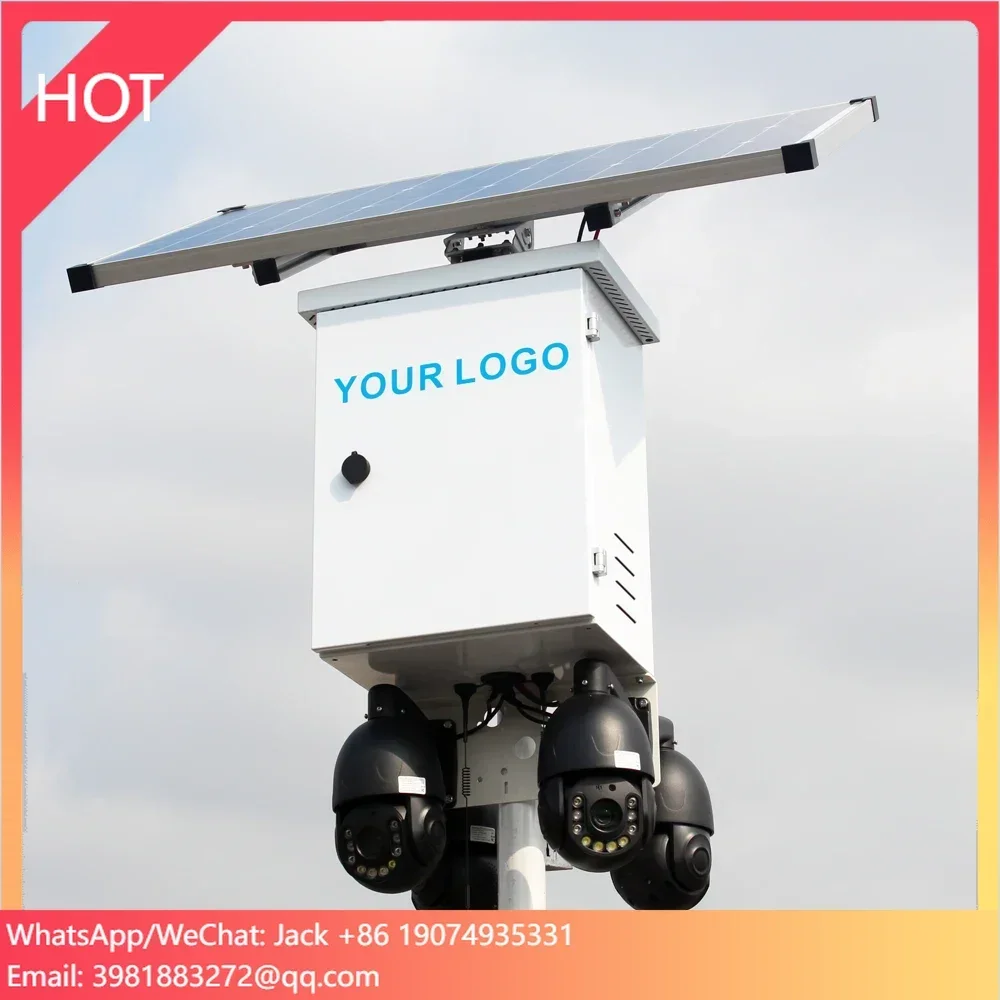 SZGOING Stand Alone Best Ip Various Online Security Cctv System Solar Energy Power Pole Camera for Construction Site