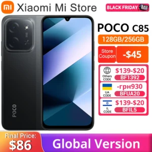 POCO C85 Global Version Smartphone 128/256GB Helio G81-Ultra 6000mAh battery 6.9" display 50MP Camera 33W NFC