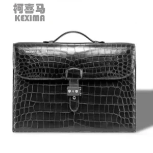 Cestbeau lock buckle man briefcase whole skin men bag male bag business