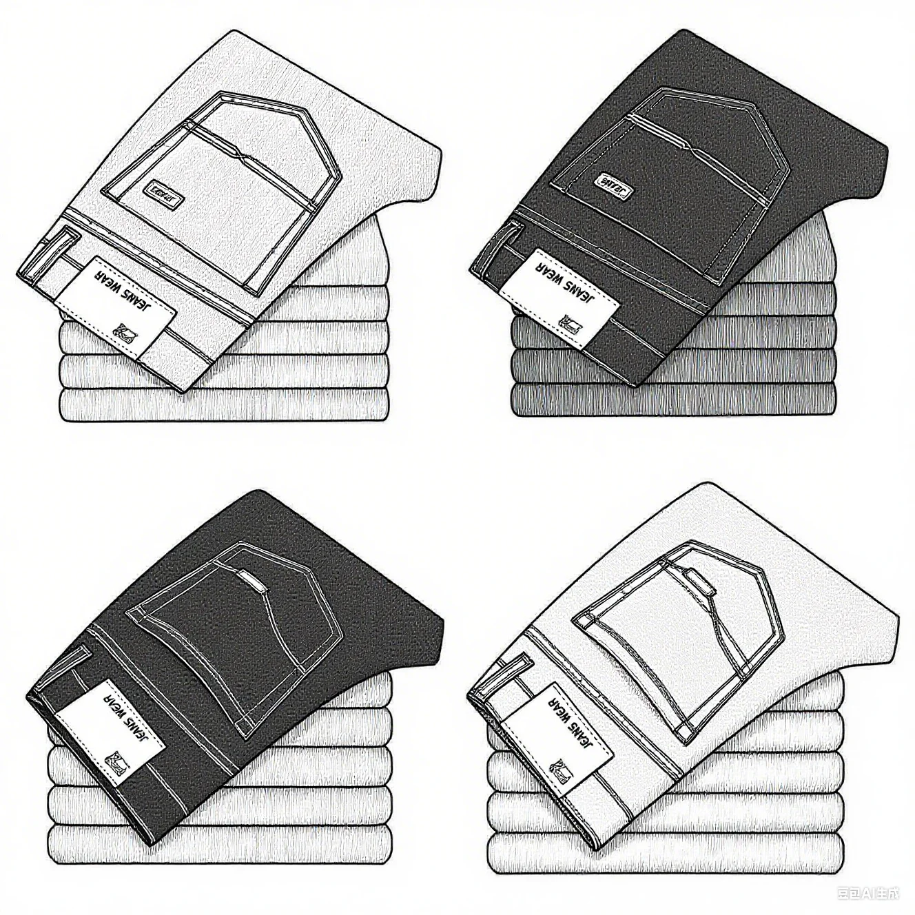 Men's slim-fitting stretch jeans, business casual cotton denim straight pants, men's black and blue long pants, suitable for com