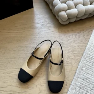 Autumn Winter 2025 New style Leisure Style Round head Low heels Rear space Flat shoes Woman Fashion brown Flat single shoe