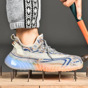 Men women Safety Shoes Lightweight Comfor work shoe man security steel toe Sneakers Breathable Non-Slip summer Hiking work boots