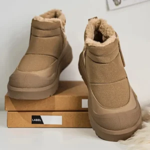 Casual Sports Shoes, 43, 44 Men's Winter Plush Warm Snow Boots, Fashionable Snow Boots, Thick-soled Board Shoes, Men's Shoes