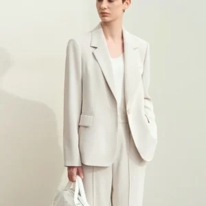 Amii Minimalism Women Blazers 2025 Autumn New Shoulder-pad Office Lady Workplace Comfort Basic Female Blazer Jackets 12443041