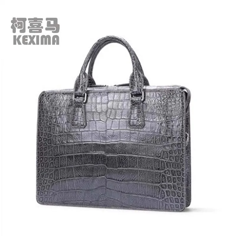 gete New imported crocodile skin man bag handbag leather crocodile skin business bag men