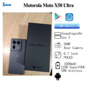 Global Rom Original Motorola Moto X50 Ultra Snapdragon 8s Gen3 4500mAh 125W SuperVOOC 50MP 6.7" POLED 144HZ