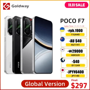 POCO F7 5G Global Version 50MP Main Camera 6.83'' 1.5K 120Hz AMOLED Display Snapdragon 8s Gen 4 NFC 6500mAh Battery