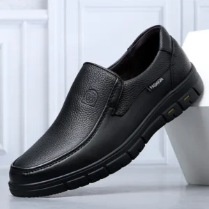 New Genuine Leather Handmade Shoes Casual Shoes For Men Flat Platform Walking Shoe Outdoor Footwear Loafers Breathable Sneakers