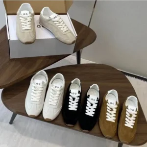 2025 GTA Genuine Leather Lace-Up Couple Shoes, Women's Comfortable Casual Ins Versatile Sports Footwear