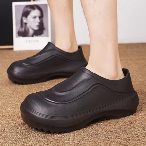 Summer EVA Men Casual Shoes Lightweight Sandals Garden Clogs WaterProof Non-Slip Chef Shoes Slip on Comfort Nurse Doctor Shoes