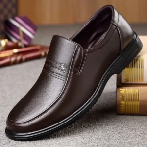 Leather Men Formal Shoes Luxury Brand 2025 Men's Loafers Dress Moccasins Breathable Slip on Black Driving Shoes Plus Size 37-46