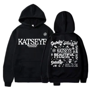Kpop Katseye Beautiful Chaos Album Tour Hoodies Fashion Retro Harajuku Men Women Sportwear Fleece Oversized Tracksuit Streetwear