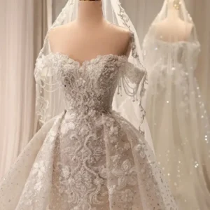 Customized 2025 Wedding Dress Luxury Sleeveless Elegant Beaded Mermaid Wedding Dress Plus Size Wedding Dress Hot Sale