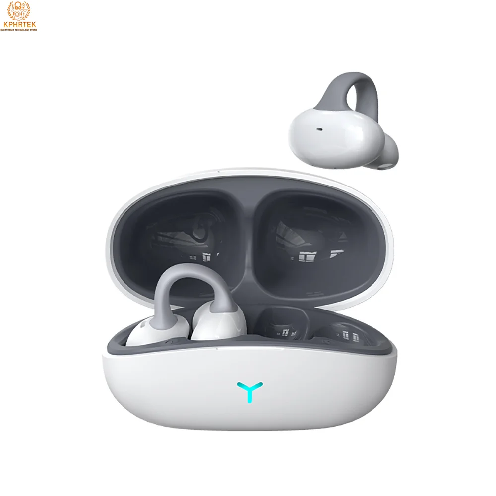 50 PCs HM20 Bluetooth earbuds, clip-on noise-canceling true wireless TWS, ultra-long battery life, zero latency, gaming custom d