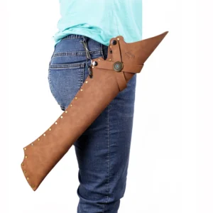 PU Leather Arrow Quiver Archery Bag( Brown Black) Retro Hunting Accessories For Outdoor Shooting