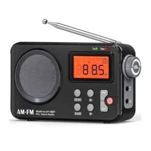 SY-8801 Portable Retro AM FM Radio HD LCD Screen HiFi Sound Loud Speaker Short Wave Radio