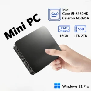 Windows 11 Pro Mini PC Intel i9-8950HK/Celeron N5095A 16GB RAM 1/2TB SSD WiFi6 BT5.2 Desktop Computer Work Pocket PC