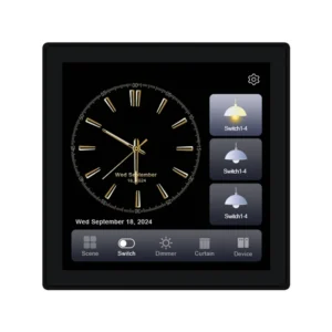 Premium-Tuya Smart Control Panel Smart Control Panel Touch Screen Panel Switch Zigbee Intelligent Home Wall Push Light Switch Bl