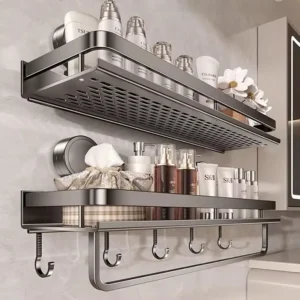 Suction cup storage rack, bathroom, non perforated artifact, toilet, washbasin, bathroom, wall mounted storage