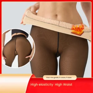 Plus Size thermal stockings Warm Tights Pants Feet Fleece Lined Winter Leggings Extra Warm Long Socks Pants Women pantyhose