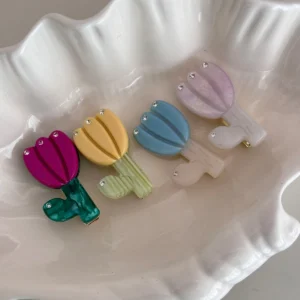 Hair clips for women girl pin accesorios vintage flowers popular trendy leading fashion cute Kawaii sweets kpop new in crab 2025