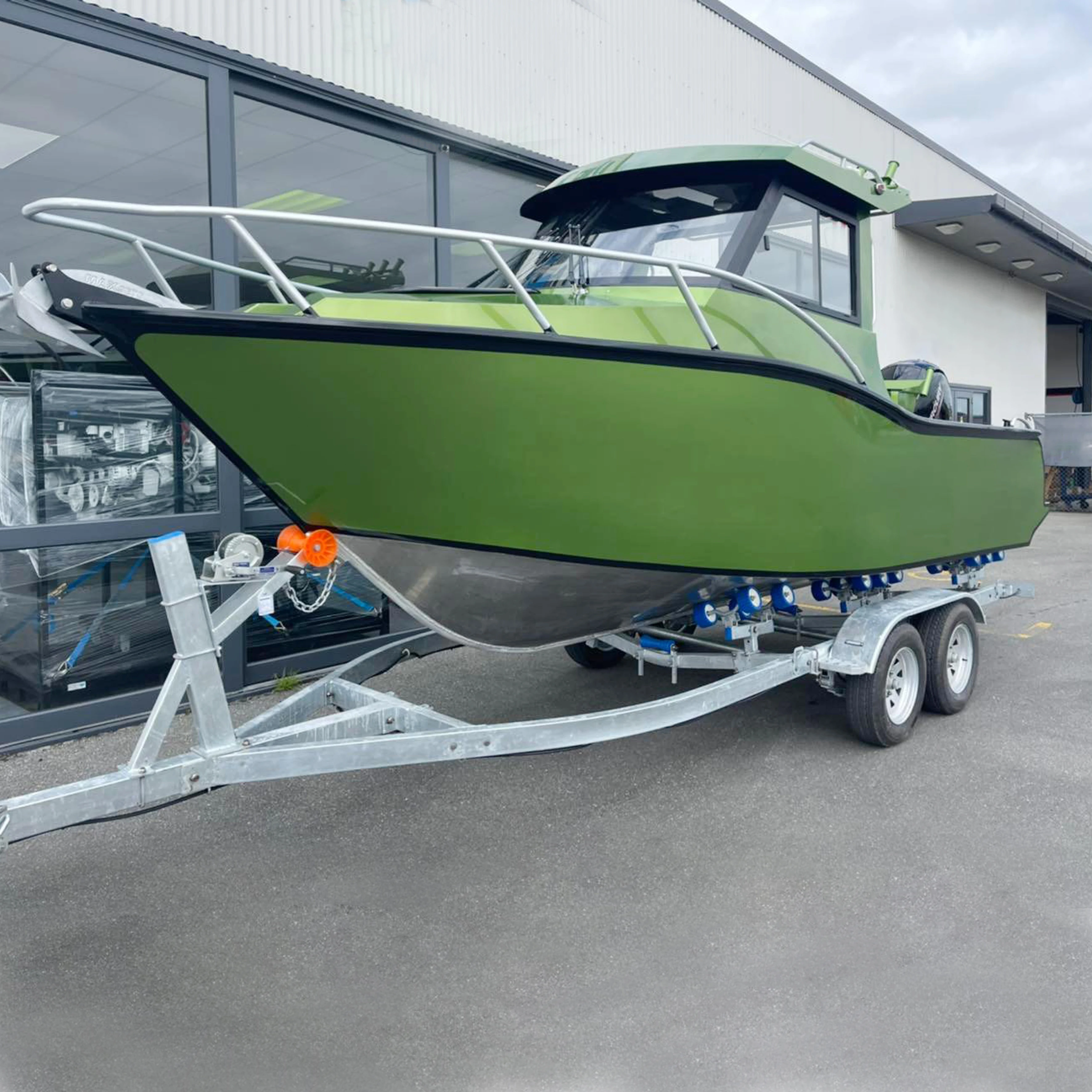 21ft 6.25m Aluminium Cabin Cruiser Sport Yacht Speed Boat Profisher Power Fishing Boat For Sale