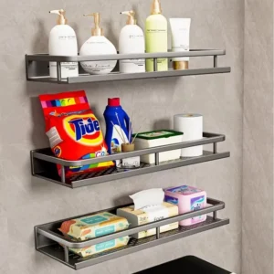 Bathroom Shelf Bathroom Towel Rack Shelves Wall Shower Shampoo Rack No Drill Shelf Bathroom Tripod Storage Rack