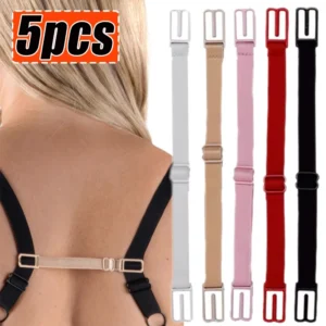 1-5Pcs Women's Adjustable Bra Strap Holder All Match Invisible Non-slip Shoulder Straps Belt Buckles Underwear Lingerie Extender