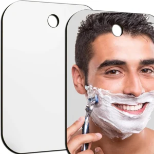 Acrylic Anti Fog Mirror Shower Shaving Fogless Mirror Washroom Unbreakable Portable Travel Shaving Bathroom Accessories Tools
