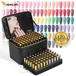 120pcs*12ml Venalisa Gel Polish Set Vernish Color Gel Polish TPO FREE Color For Nail Art Design Whole Set Nail Gel Enamel Kit
