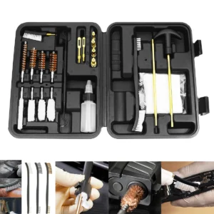 Universal Gun Cleaning Kit Barrel Brush Tool Patches Cotton 9mm Swabs Mat Set Rod for G19 M16 AR15 AK74 Hunting Accessories