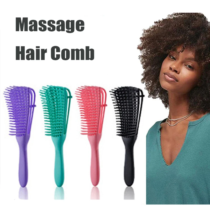Hair Comb Detangling Brush Scalp Massage Hair Brush Detangler Brush for Curly Hair Thick Hair Octopus Hairbrush Women Men Salon