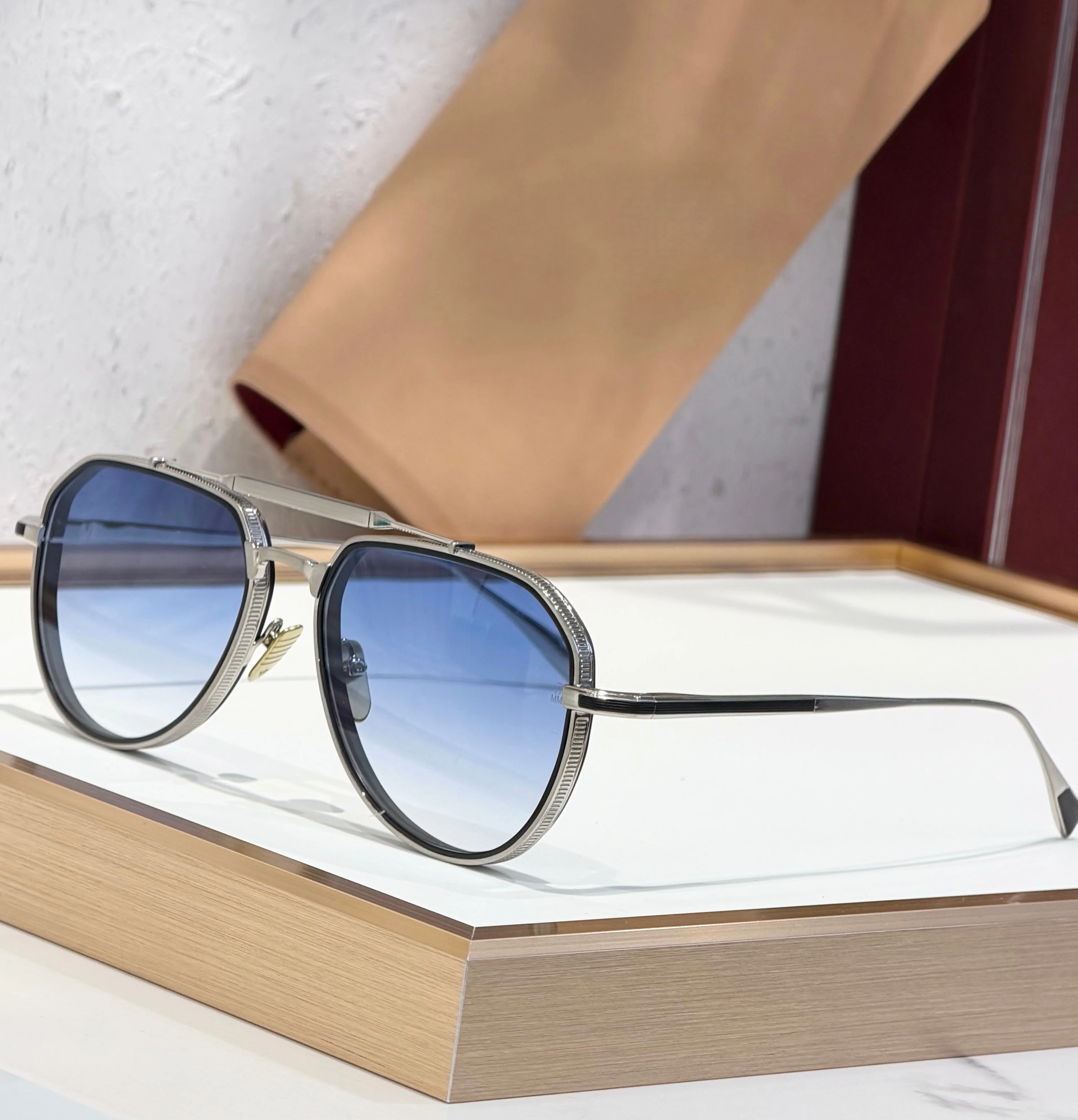 JMM COMMA Luxury Brand Sunglasses High-Quality Metal Frame UV400 Protection Unisex Size 56-19