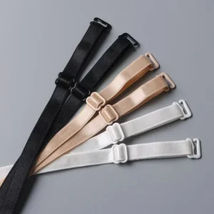 1Pair 1cm Width Women Slip Resistant Bra Straps Women Lingerie Double Shoulder Elastic Brassiere Lady Bra Strap Accessories