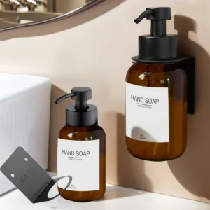 Wall Mounted Hand Foaming Dispenser, Pump Dispenser for Liquid Soap, Wall Decoration Hand Press Foam Hand Dispenser, 250/500ml