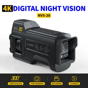 FNIRSI NVS-20 4K Monocular Telescope Day Night Use Photo Video Taking 5X Digital Zoom for Hunting Boating