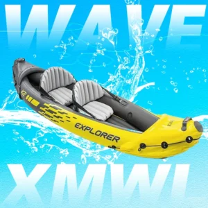 Double Kayaker INTEX 68307 Inflatable Dinghy Rafting Double Assault Boat Rafting Kayaker With Seat Outdoor Fishing Boat