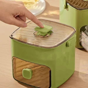 Portable Ice Maker with Handle & Storage Drawer Countertop Ice Cube Maker Compact Ice Maker Machine for Household & Outdoor Use