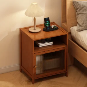 Bedside table storage rack, small household bedroom bedside cabinet alternative, 2024 new model, simple and modern for rental ro