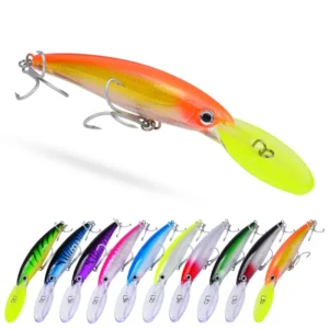 32g 50g 75g Floating Fishing Lure Minnow Bait Long Casting Saltwater Sea Bass Lures Hard Bait Minnow for Bass Fishing Tackle