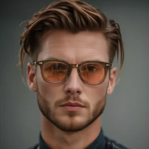 Retro Round Men Sunglasses Fashion Clear Ocean Lens Shades UV400 Women Trending Rivets Glasses