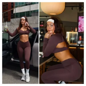 3Pcs Women's High Stretch Gym Sportswear Impact Vision Shrug Sports Bra Shorts Set Comfortable Workout Yoga Active Wear Outfit