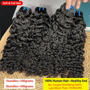 GDYLuxury Burmese Curly Human Hair Bundles Raw Vietnamese Hair Bundles Pix Curly Raw Unprocessed Hair Extensions 14-30Inch