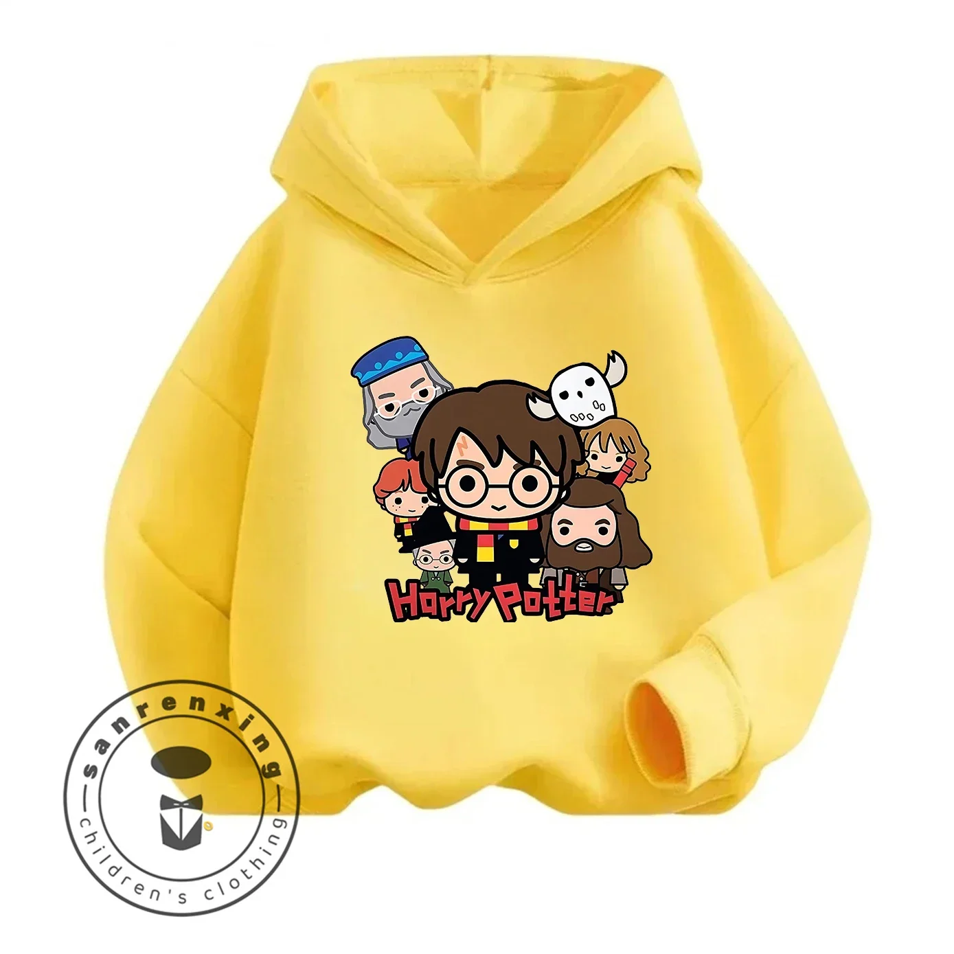 New 2026 Harry Potter Cartoon Print Hoodie Hot Selling Kids Teenagers Boys Girls Autumn Winter Fashion Casual Trendy