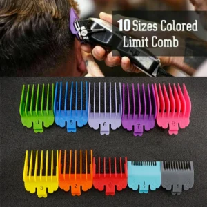 10Pcs Styling Tools Fashion Men Hair Clipper Limit Comb Salon Barber Shop Cutting Guide Replacement Attachment Hair Trimmer